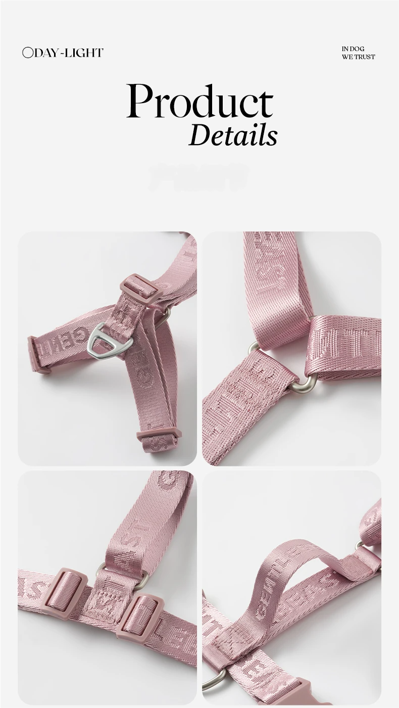 DAY-LIGHT Dog Harness – Ash Rose detail image 11