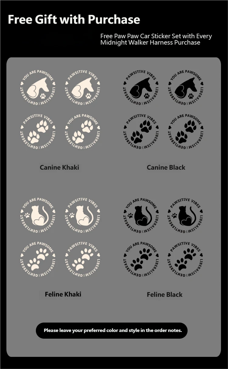 Midnight Walker Dog Harness – Silver Moon detail image 1