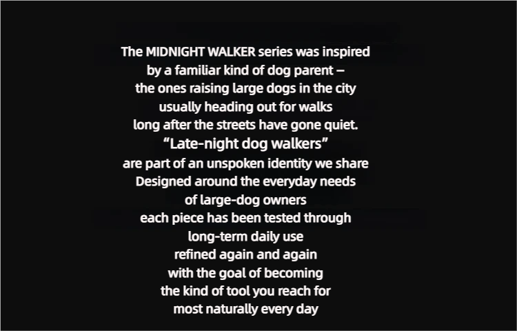 Midnight Walker Dog Leash – Moonless Night detail image 2