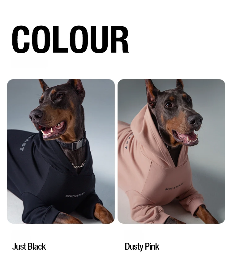 Gentle Hoodie For Dogs – Dusty Pink detail image 17