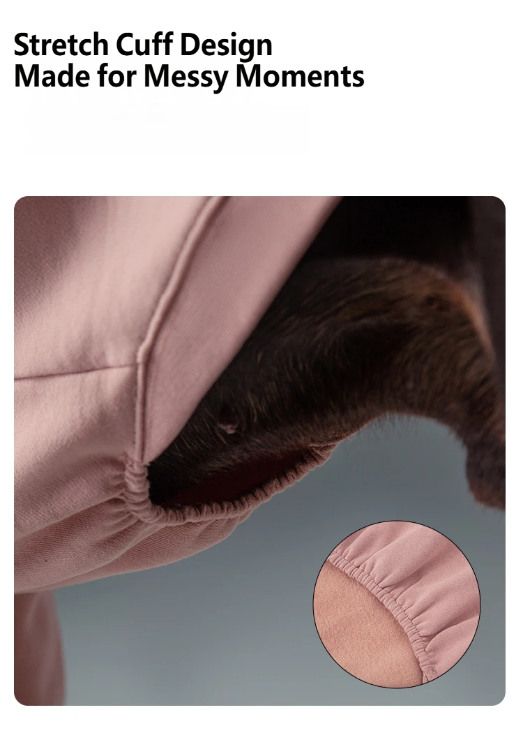 Gentle Hoodie For Dogs – Just Black detail image 5