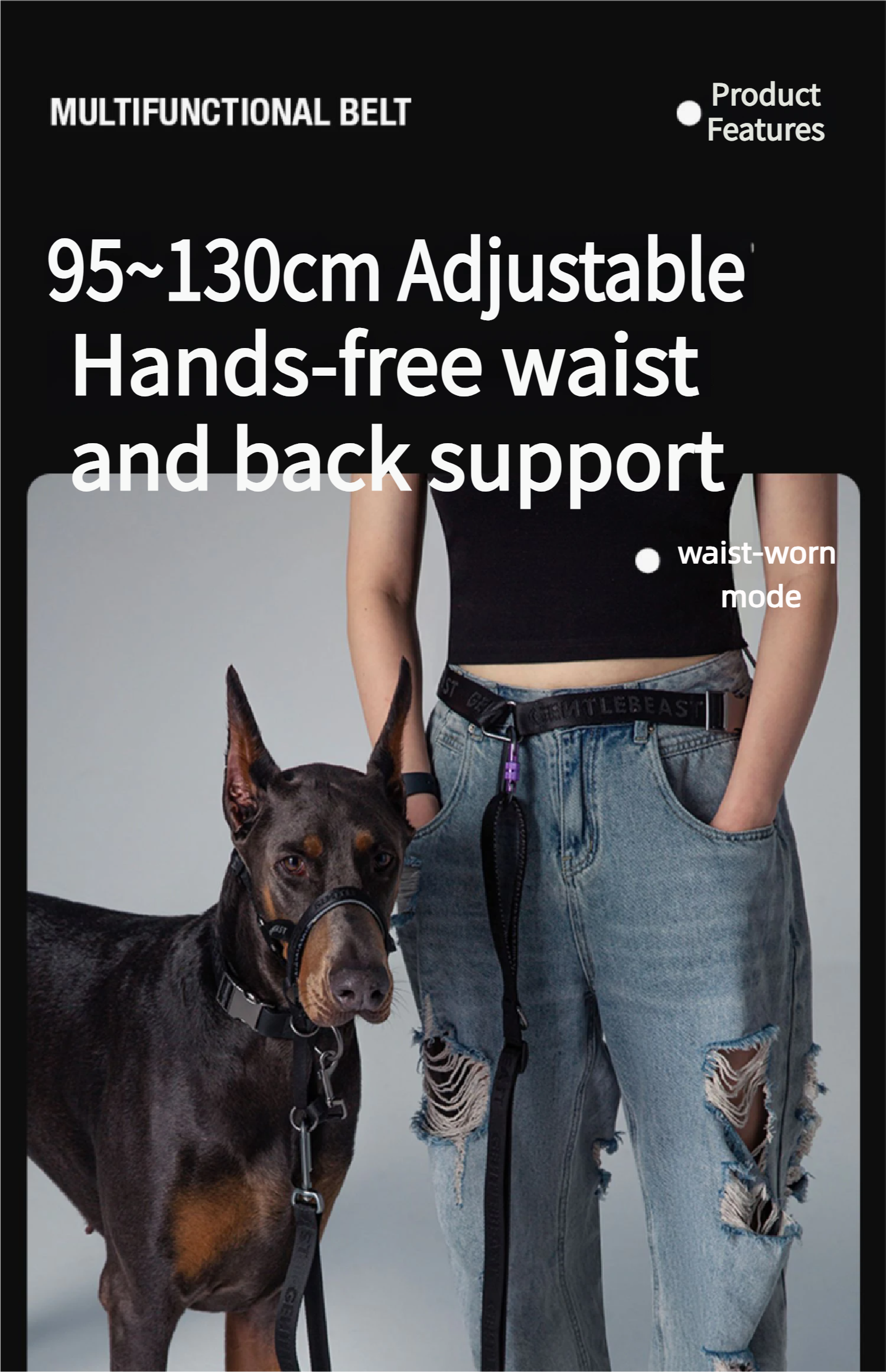 Midnight Walker Multi-Functional Belt detail image 5