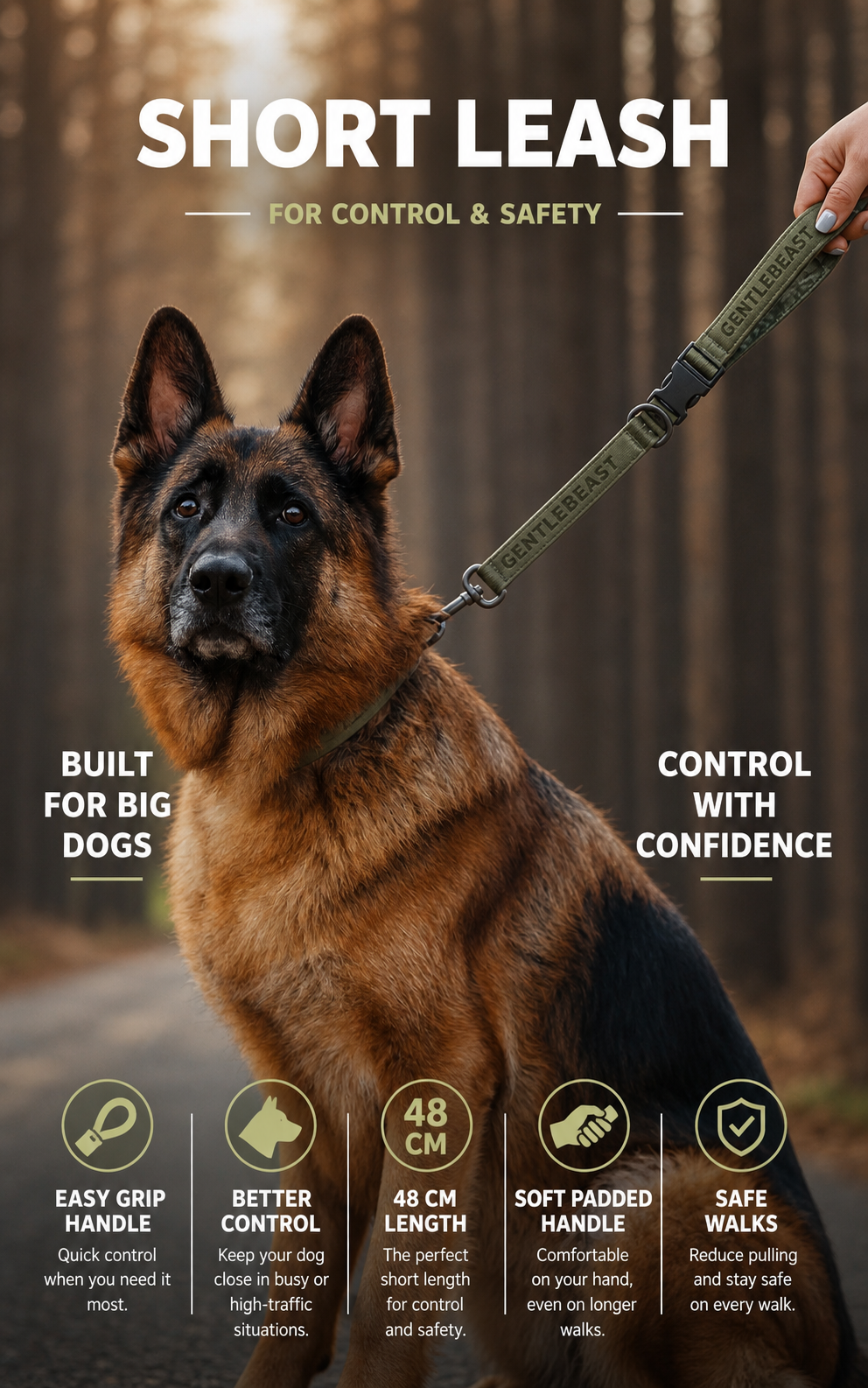 Midnight Walker Short Leash – Hidden Forest detail image 1