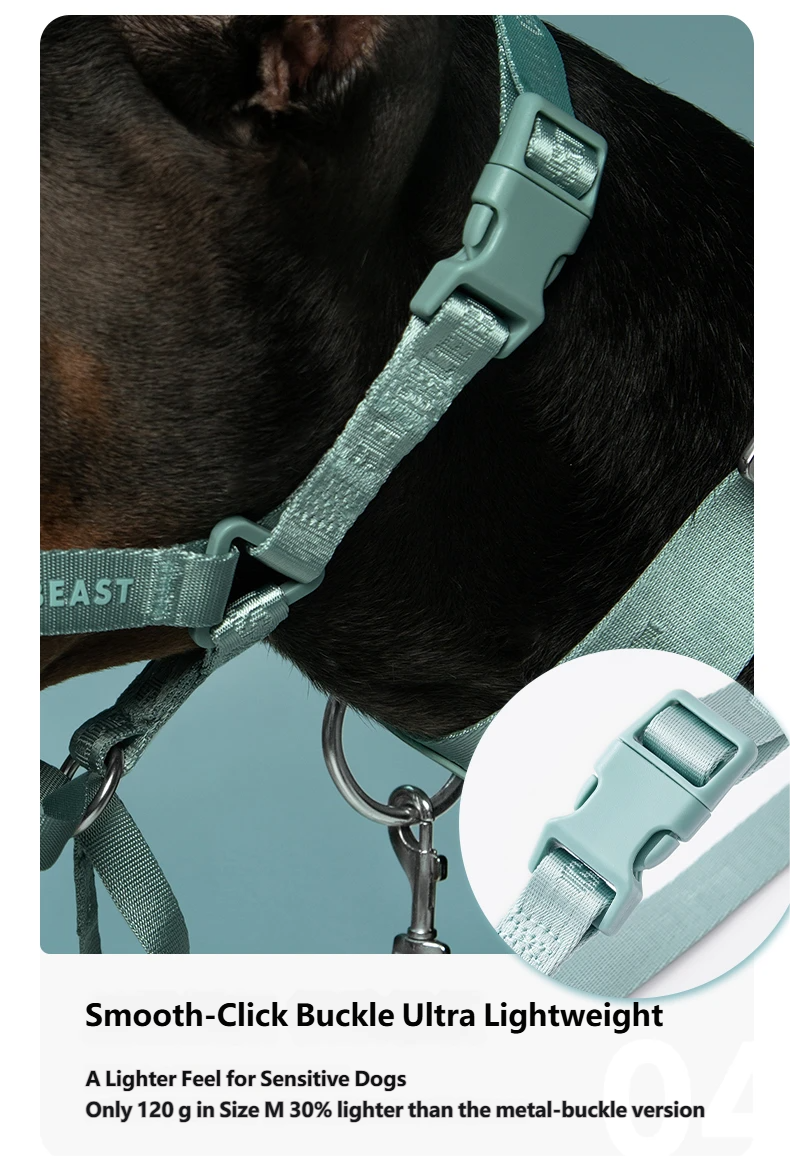 DAY-LIGHT Dog Headcollar – Aqua Marina detail image 9