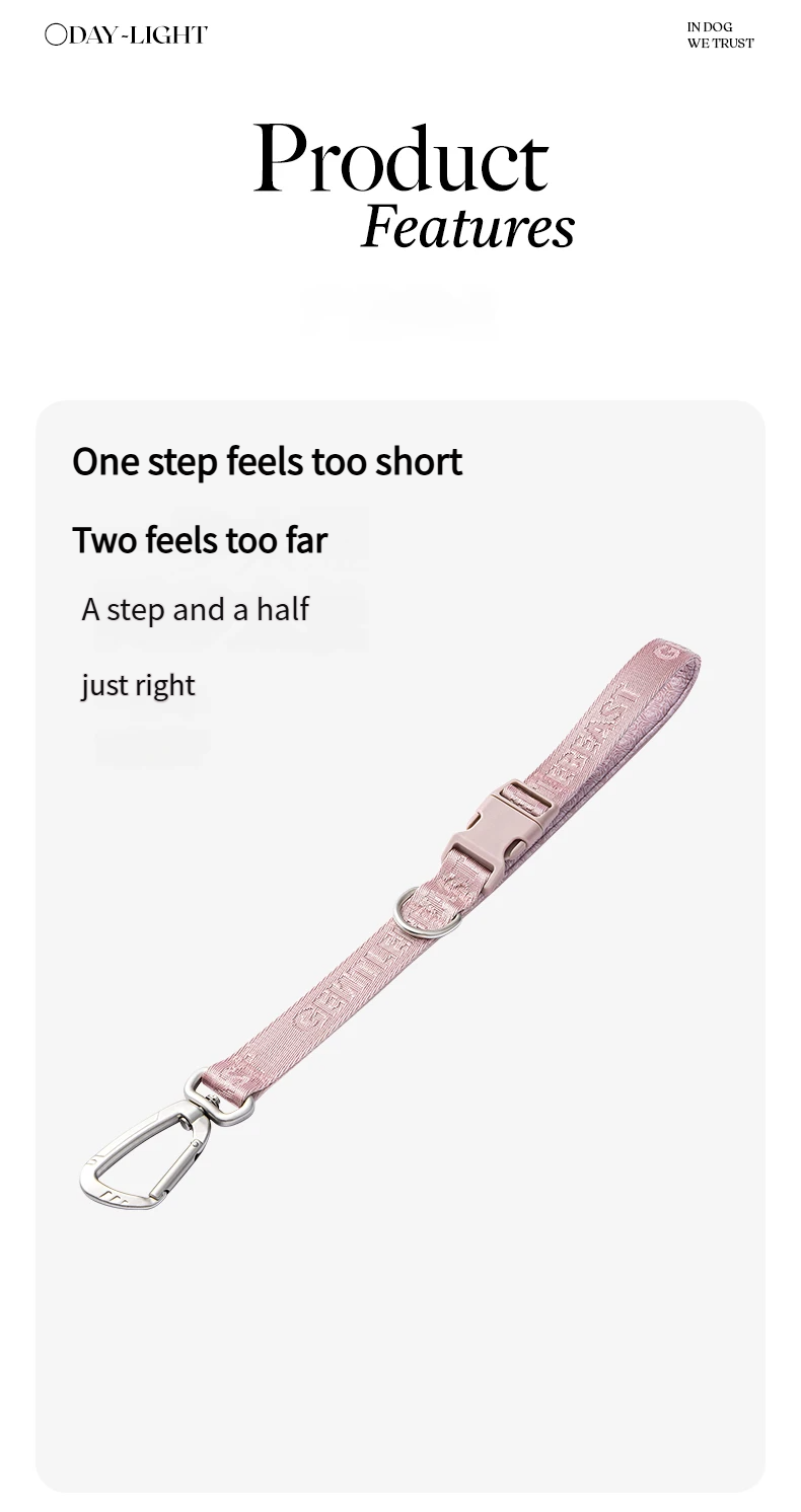 DAY-LIGHT Short Leash – Ash Rose detail image 4