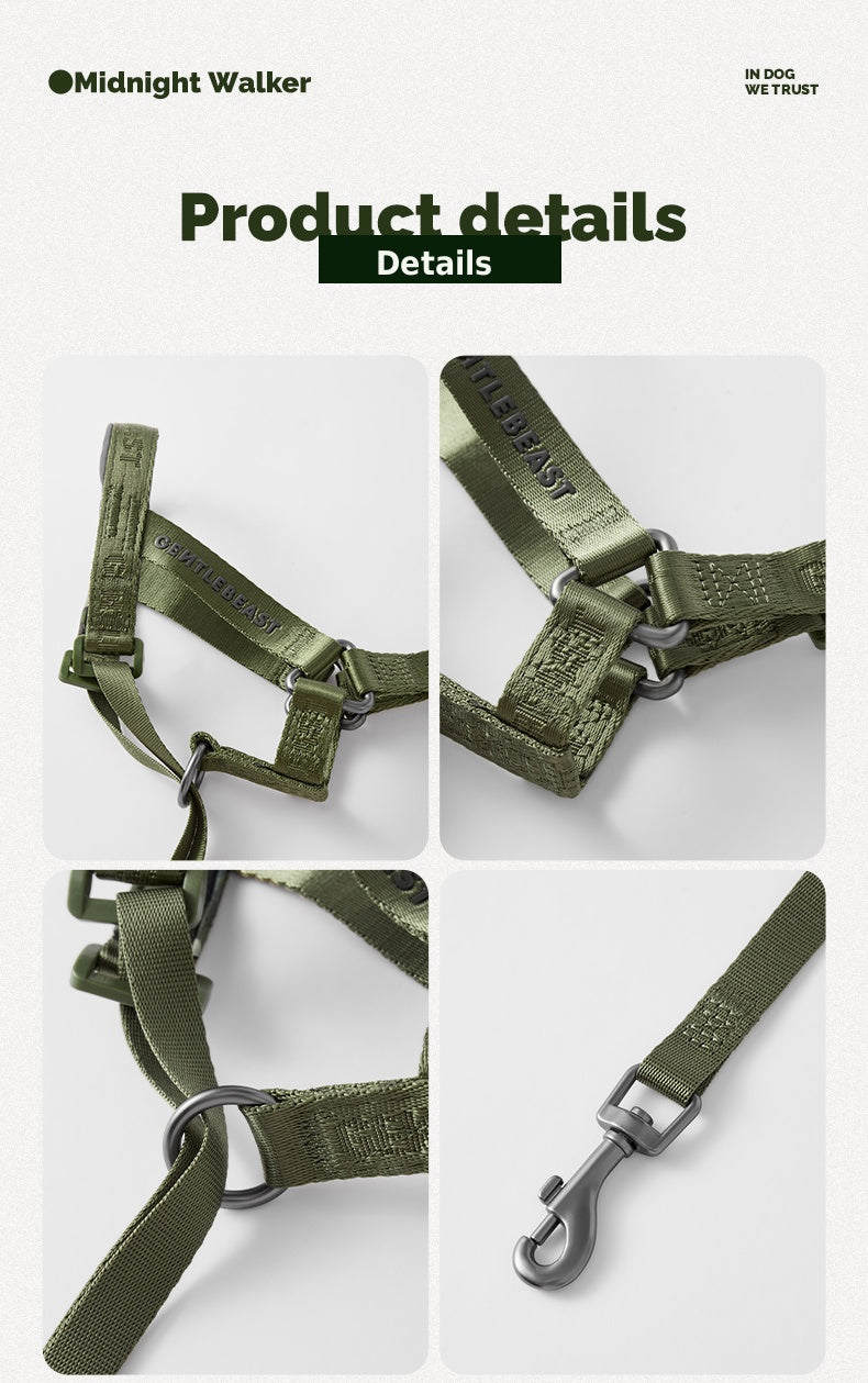 Midnight Walker Dog Headcollar – Hidden Forest detail image 12