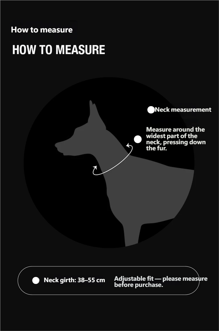 Midnight Walker Dog Collar Moonless Night detail image 15